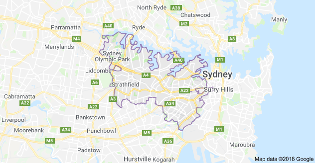 Inner West Sydney Map