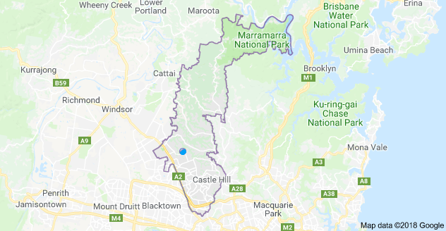 The Hills District Map