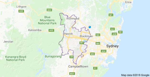 Western Sydney Map